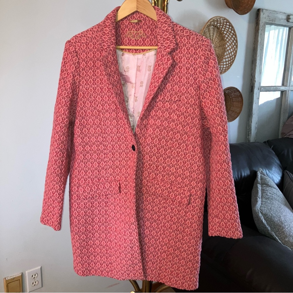 Soulmate Pink Patterned Coat